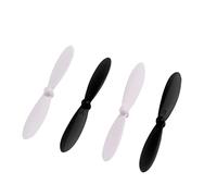 vhbw 4X elica Compatibile con Jamara QCF 110 Drone - 2 Coppie di eliche di Ricambio, autobloccante Nero/Bianco