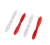 vhbw 4X elica Compatibile con Revell QG550XS Drone - 2 Coppie di eliche di Ricambio, autobloccante, Bianco/Rosso