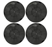 vhbw 4x filtro a carboni attivi compatibile con Bosch DHL575C, DHL785C, DHL885C, DWK09G620, DWK09G660 cappe aspiranti - 19,6 cm