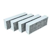 vhbw 4x filtro a carboni attivi compatibile con Bosch Series 6/8 HEZ9VRCRO, HEZ9VRPDO, HEZ9VRUDO, PIE611B15E, PIE631B15E, PIE631FB1E cappe aspiranti