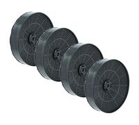 vhbw 4x Filtro a carboni attivi compatibile con Brandt 77X2961 cappe aspiranti