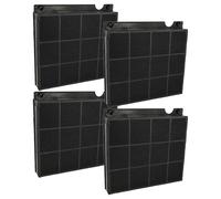 vhbw 4x filtro a carboni attivi compatibile con Elica SPOT NG H6 IX/A/120, SPOTNG01M20PMBL3, SPOTNG02M20P4T3V, SPOTNGH10IX/A/90 cappe aspiranti