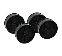vhbw 4x filtro a carboni attivi compatibile con Faber INKA SMART HC X A52, INKA SMART HC X A70 cappe aspiranti - 12,4 cm