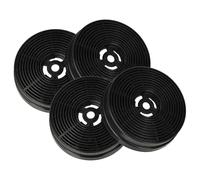 vhbw 4x Filtro a carboni attivi compatibile con KKT KOLBE K113 -S2 BASE604ED, BASE604WED, TEL350, BASE604S cappe aspiranti