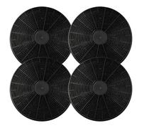 vhbw 4x filtro a carboni attivi compatibile con Klarstein 10030274, 10030275, 10030276, 10030277, 10030300, 10030938 cappe aspiranti - 17,5 cm
