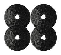 vhbw 4x Filtro a carboni attivi compatibile con Klarstein Skyfall Smart 10035379, 10035378 cappe aspiranti - 17,5 cm