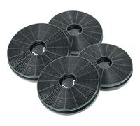 vhbw 4x Filtro a carboni attivi compatibile con Klarstein Victoria, DeLorean cappe aspiranti - 17,5 cm