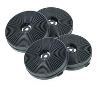 vhbw 4x Filtro a carboni attivi compatibile con Klarstein Zarah, Zelda, Balzac, Aurica, Aurora Eco, Contempo, Contempo Neo cappe aspiranti - 13,3 cm