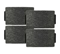 vhbw 4x filtro a carboni attivi compatibile con Miele DA 3566, DA 3590-90, DA 3568, DA 3590, DA 3560-60 cappe aspiranti - 23,7 x 14,6 x 1,9 cm