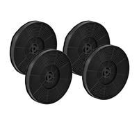 vhbw 4x filtro a carboni attivi compatibile con PKM Yuna Dusica, Yuna S2-60BBTX S2-90BBTX, Yuna Dunja, Yuna Duresa cappe aspiranti - 17,5 cm