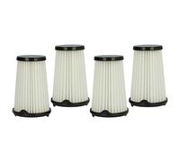 vhbw 4x filtro a pieghe piatte compatibile con AEG CX7-2-B360, CX7-2-45WM, CX7-2-I360, CX7-2-45S360 aspirapolvere - nero/bianco, lavabile