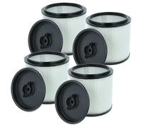 vhbw 4x filtro a pieghe piatte compatibile con Einhell TE-VC 2350 SACL, 2350 SACL EX CH, 2350 SACL EX UKCA aspiratore umido/secco - nero/bianco