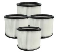 vhbw 4x filtro a pieghe piatte sostituisce Starmix FPP 3500 WS, 460727 per aspiratore umido/secco - nero/bianco 3500 cm²