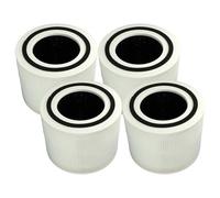 vhbw 4x filtro aria compatibile con Levoit Core 300 RF, 300S, 300 purificatore d'aria - filtro combinato Nylon-prefiltro + HEPA + carbone attivo