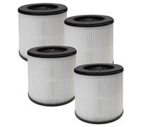 vhbw 4x filtro aria compatibile con Nobebird B-D02M purificatore d'aria - filtro combinato prefiltro + HEPA + carbone attivo