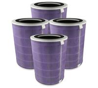 vhbw 4x filtro aria compatibile con Proscenic A 9 purificatore d'aria - filtro combinato prefiltro + HEPA(H13) + carbone attivo + ioni d'argento