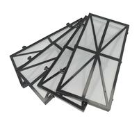vhbw 4X Filtro Compatibile con Dolphin Quest, Prowler 830 aspiratore, Robot per Piscine - Filtro a Maglie Fini, 27,2 x 13,1 x 1,3 cm