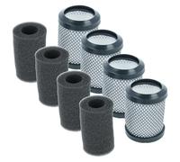 vhbw 4x filtro compatibile con Hoover H-Free 10 aspirapolvere - Filtro aria di scarico, grigio