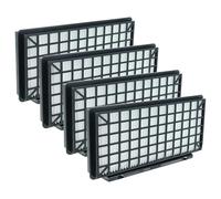 vhbw 4x filtro compatibile con Siemens VSZ6XTRM1104, VSZ6XTRM103, VZ154HFB, VSZ6XTRM101, VSZ6XTRM04 aspirapolvere - filtro HEPA nero/bianco