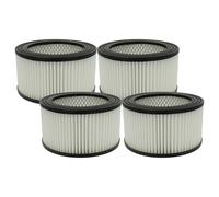 vhbw 4x filtro compatibile con Westfalia AS15L Nr. 88 85 44, WAS15 aspiracenere - filtro HEPA nero/bianco