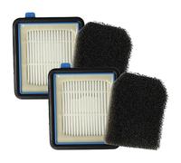 vhbw 4x filtro sostituisce Electrolux Well Q6-8 filter set per aspirapolvere - filtro HEPA, filtro pre-motore