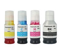 vhbw 4x inchiostro compatibile con Canon Pixma G 2460 stampante - set di ricarica ciano dye-based, magenta dye-based, nero dye, giallo dye-based