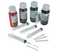 vhbw 4x inchiostro compatibile con Canon Pixma G1501, G1510 stampante - ciano dye-based, magenta dye-based, nero dye, giallo dye-based 100ml