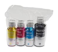 vhbw 4x inchiostro di ricarica compatibile con HP Smart Tank 7005, 790, 7305, 7006, 7605, 7306 stampante - ciano, magenta, giallo, nero