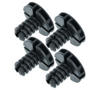 vhbw 4x Piedino regolabile compatibile con Electrolux EW7H4914SC, EW7H4924SC, EW7H4963SP asciugatrice - piede di supporto 3,5 cm, nero
