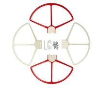 vhbw 4X Protezione eliche Compatibile con DJI Phantom 3 Advanced, 3 Professional, 2 Vision, 2 Vision + Plus, FC40, 2 Drone, Bianco/Rosso