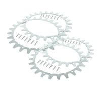 vhbw 4x Punte in acciaio compatibile con Worx L WR147E.1, WR148E, WR153E, WR155E tosaerba - acciaio inox, 24 denti