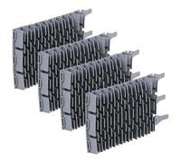 vhbw 4X Spazzola Compatibile con Gre GT2120, GT3220 Robot aspiratore per Piscina - in Gomma, 24,5 x 13 x 3 cm
