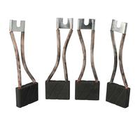 vhbw 4x spazzola in carbone 31,4 x 39,8 x 10mm sostituisce Linde J2506034, 0009718189 per veicolo commerciale