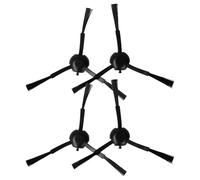 vhbw 4X Spazzola Laterale Compatibile con Dreame L10s PRO Ultra, L20 Ultra, S10, S10 Plus, S20 Ultra Robot aspirapolvere - Set spazzole, Nero