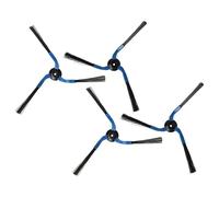 vhbw 4X Spazzola Laterale Compatibile con Samsung Navibot VCR8845, VCR8845T3A, VCR8846 Robot aspirapolvere - Set spazzole, DX/SX, Blu/Nero