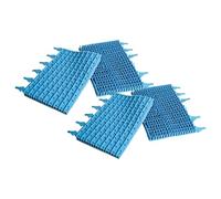 vhbw 4X Spazzola sostituisce Zodiac W1585A per Robot aspiratore per Piscina - in Gomma, 30,5 x 24,4 x 5,8 cm