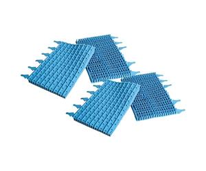 vhbw 4X Spazzola sostituisce Zodiac W1585A per Robot aspiratore per Piscina - in Gomma, 30,5 x 24,4 x 5,8 cm