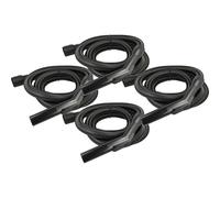 vhbw 4x tubo di ricambio flessibile compatibile con Kärcher WD 5 P S V-25/5/22, V-25/5/22, P V-25/5/22, S V-25/5/22 aspirapolvere - 3 m, impugnatura