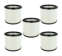 vhbw 5 Filtro pieghettato compatibile con Aqua Vac 8103 B, 8202 B, 7423 | per 7413 B / P, 7409 P, 760, 7413 B, 7413 aspirapolvere - filtro a cartuccia