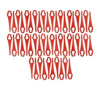 vhbw 50x Lama di ricambio compatibile con Fuxtec FX-E1RT20 tagliabordi - rosso, in nylon/plastica