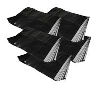 vhbw 50x sacchetto sostituisce Bosch 2 607 432 043, 2607432043, 2007006897151 per aspirapolvere - plastica, 9,2cm x 7,05cm nero