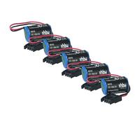 vhbw 5x batteria compatibile con Allen Bradley ControlLogix Logix 5555, Logix 5550, Logix 5000 controlli industriali (1000mAh, 3V, Li-MnO2)