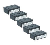 vhbw 5x batteria compatibile con Autec LK8, Light LK8, Light LK6, Light LK4, LK6, LK4 telecomando remote control (2000mAh, 2,4V, NiMH)