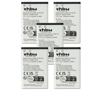 vhbw 5x batteria compatibile con Beatfoxx Beachside BS-20BTB smartphone cellulare (1200mAh, 3,7V, Li-Ion)