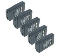 vhbw 5x batteria compatibile con Datalogic Skorpio X4, Skorpio X3 lettore di codici a barre, POS (5200mAh, 3,7V, Li-Ion)