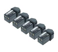 vhbw 5x batteria compatibile con Elca CONTROL-07MH-D, GENIO-M, CONTROL-07MH-A, CONTROL-07 telecomando remote control (700mAh, 7,2V, NiMH)