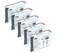 vhbw 5x batteria compatibile con Elca MITO-VETTA, MAGO-EVO, EVO, VETTA telecomando remote control (1250mAh, 3,7V, Li-Poly)