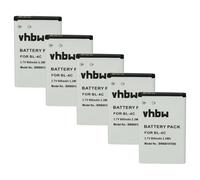 vhbw 5x batteria compatibile con Emporia Happy E30, FN313 smartphone cellulare (900mAh, 3,7V, Li-Ion)