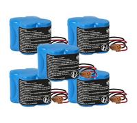 vhbw 5x batteria compatibile con GE/Fanuc Beta iSVSPc controlli industriali (2400mAh, 6V, Li-MnO2)