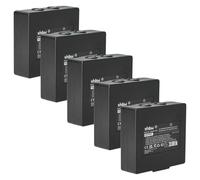 vhbw 5x batteria compatibile con Hetronic Harris P7370, P5470, P7300, P7350 Radiocomando Industriale, Telecomando (2000mAh, 3,6V, NiMH) - Nero